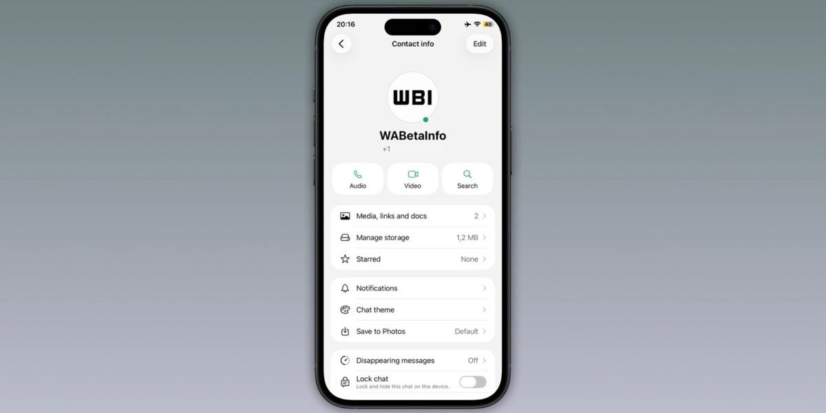 WhatsApp teston treguesin online për iOS