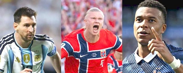 Messi, Mbappé dhe Haaland kryesojnë për Këpucën e Artë