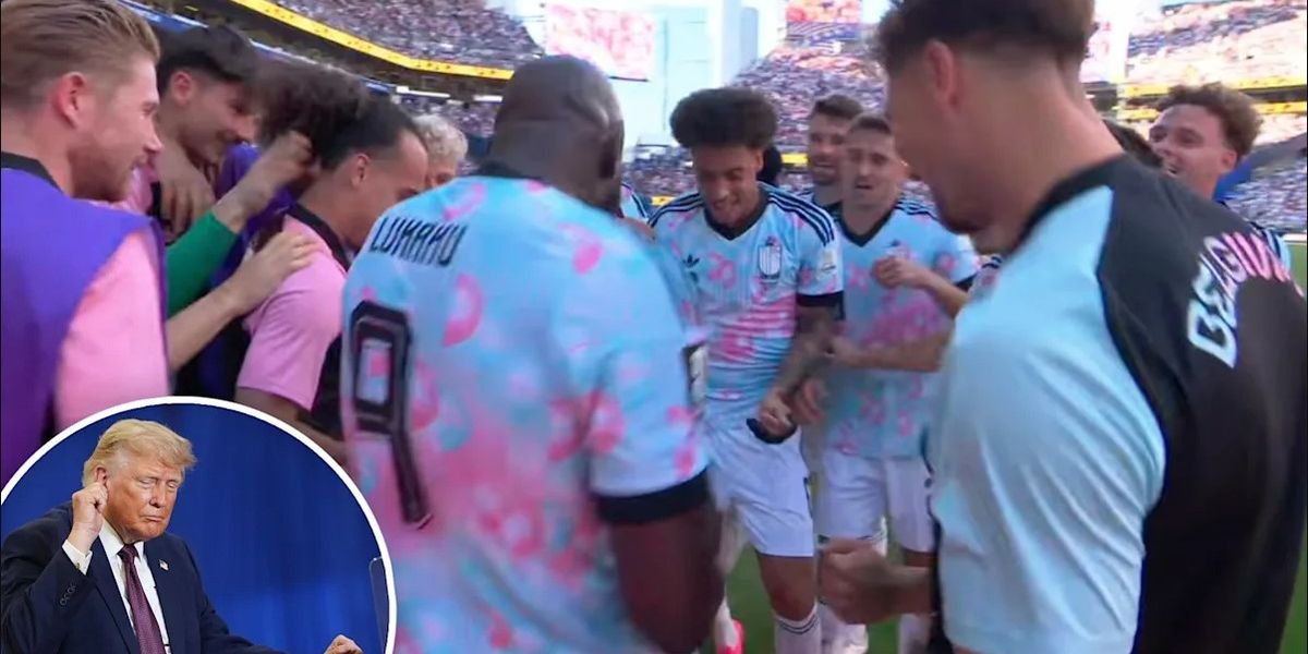Belgjika mposht SHBA-në, Lukaku feston duke imituar Trumpin