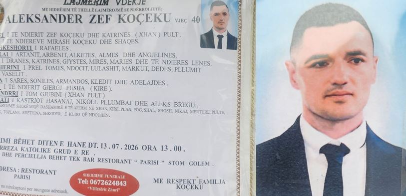 Vrasje në Shkodër: Aleksandër Koçeku ekzekutohet me
