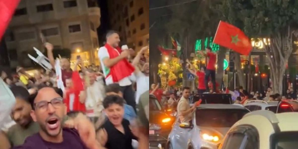 Palestinezët festojnë fitoren e Marokut në Botëror