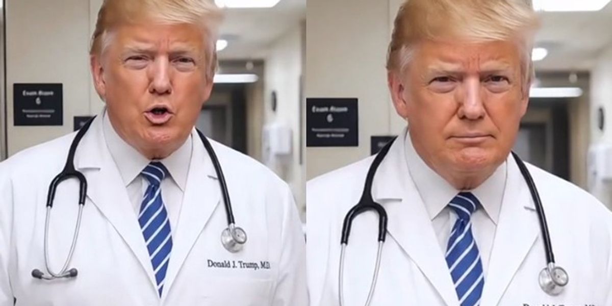 Trump publikon video me AI, shfaqet si mjek
