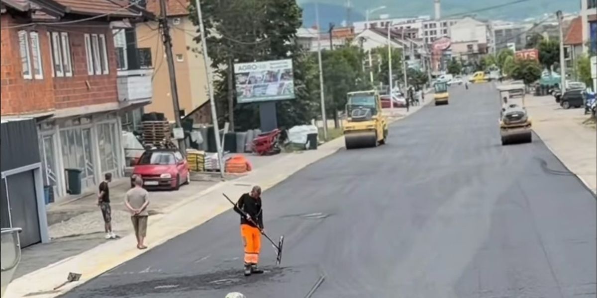 Obiliq: Nis asfaltimi i segmentit rrugor 450 metra