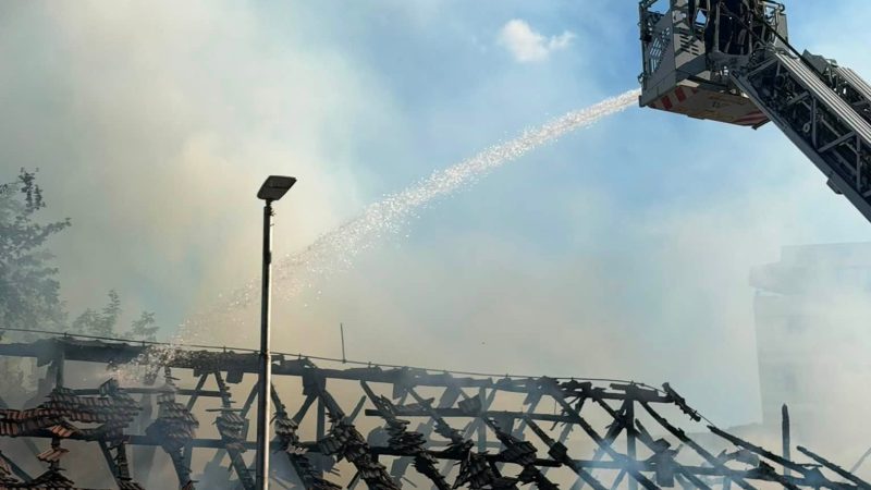 Zjarr në Shkup: Lokalizohet në Kisella Vodë, lëndohet një