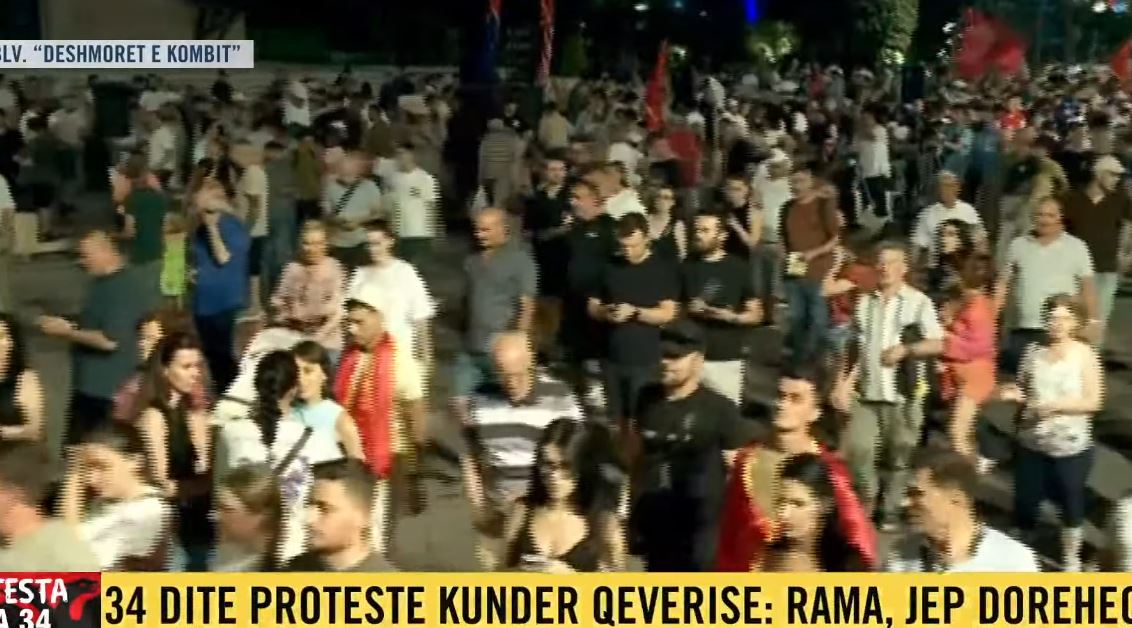 Protestuesit marshojnë në Tiranë, kërkojnë lirimin e të