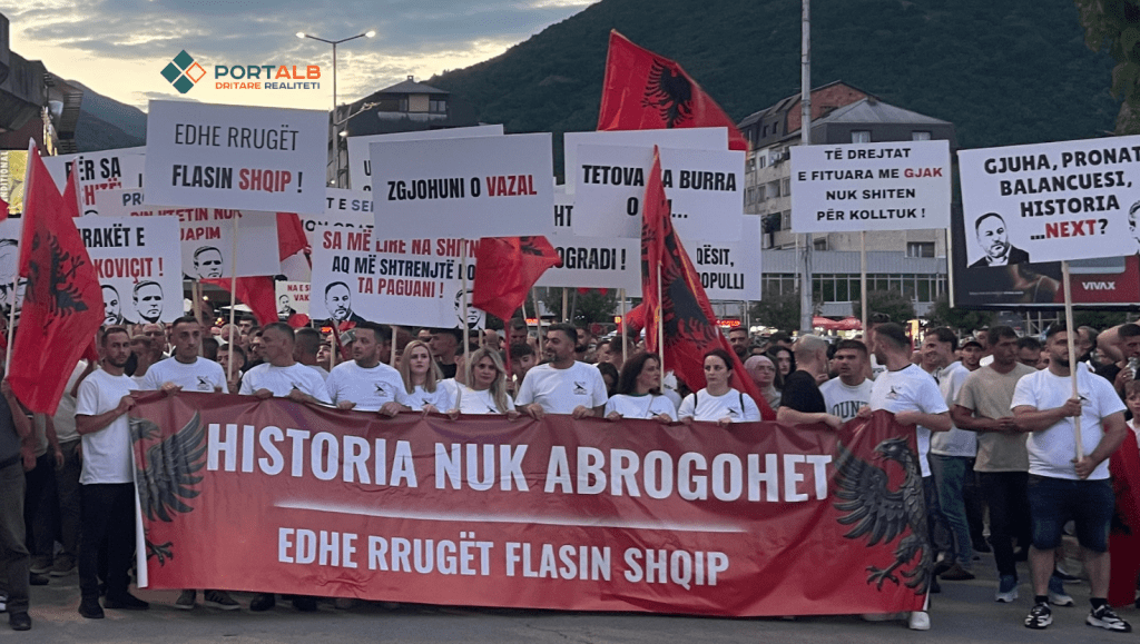 BDI proteston në Tetovë pas vendimit të Gjykatës Kushtetuese