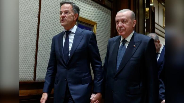 Erdogan dhe Rutte, dorë për dore në Samitin e NATO-s